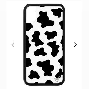 Wildflower iPhone X Cow Print Case